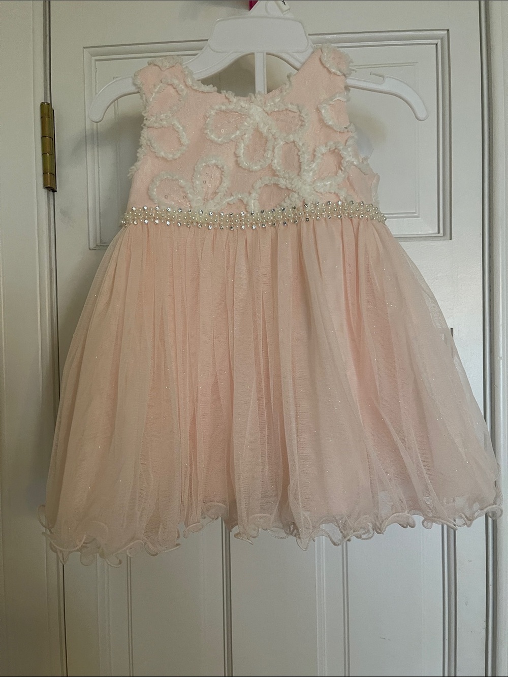 Nanette Lepore Girls 18M Pink Floral Dress Like New